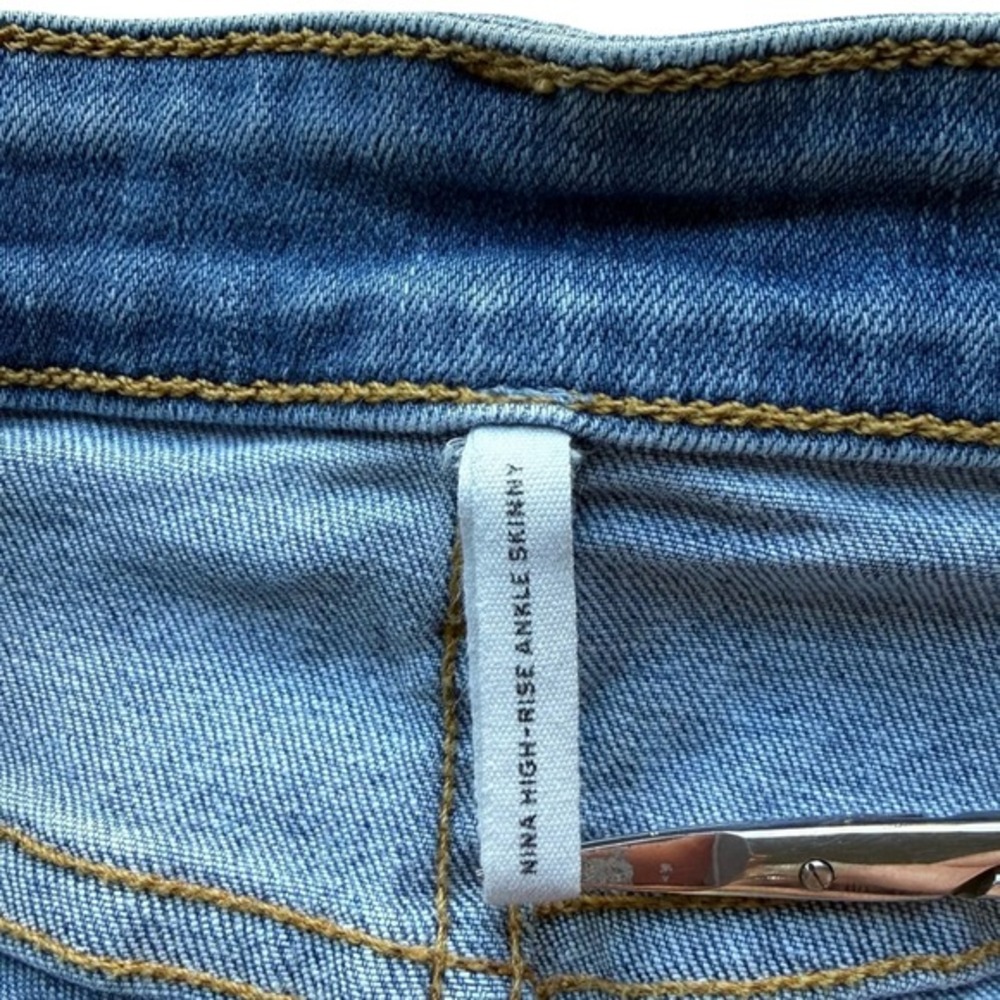 Rag & Bone Nina High Rise Ankle Skinny Jeans Button Fly Montana Wash Size 29 - Picture 4 of 8